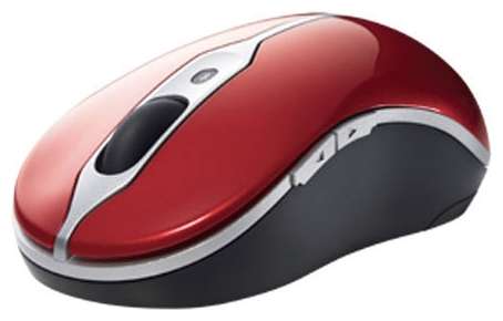 DELL 5-Button Travel Mouse Glossy Cherry Red